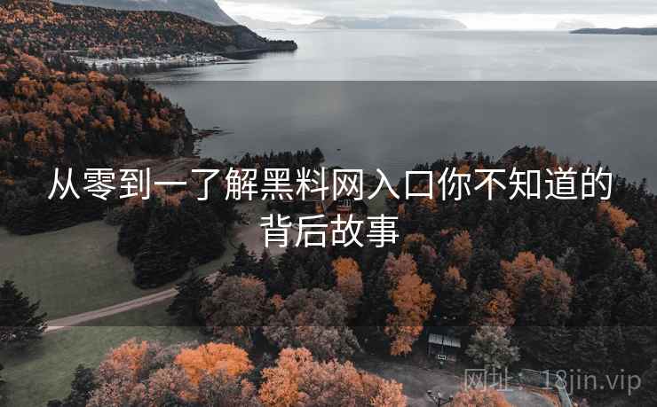 从零到一了解黑料网入口你不知道的背后故事