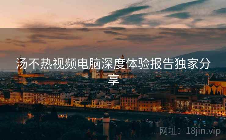 汤不热视频电脑深度体验报告独家分享