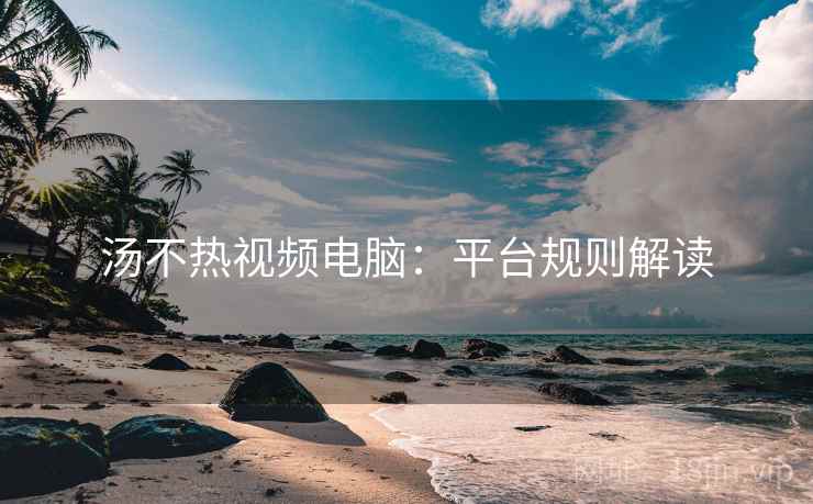 汤不热视频电脑：平台规则解读